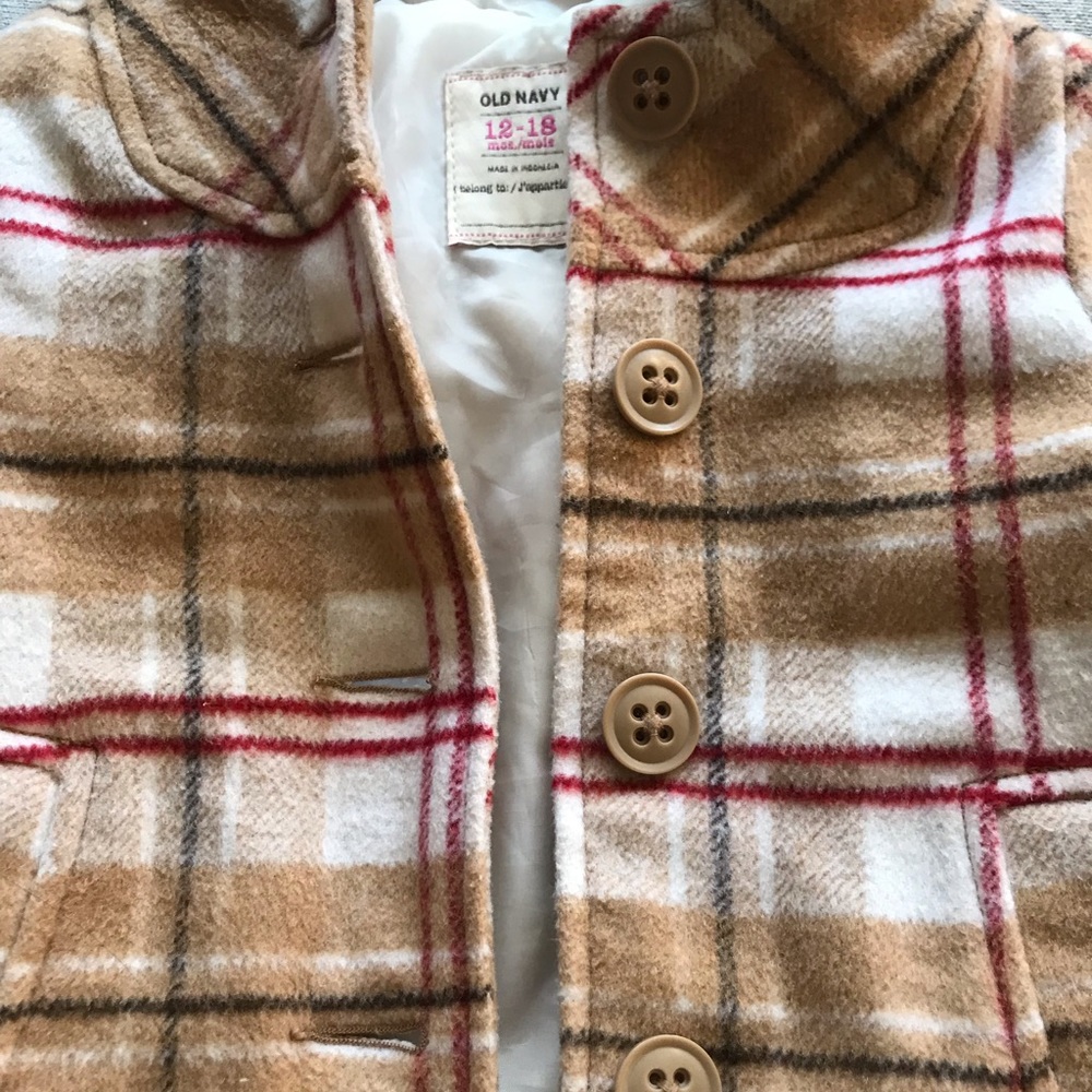 Old Navy Peacoat size 12-18 months - Picture 4 of 5